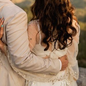 White floral lehenga